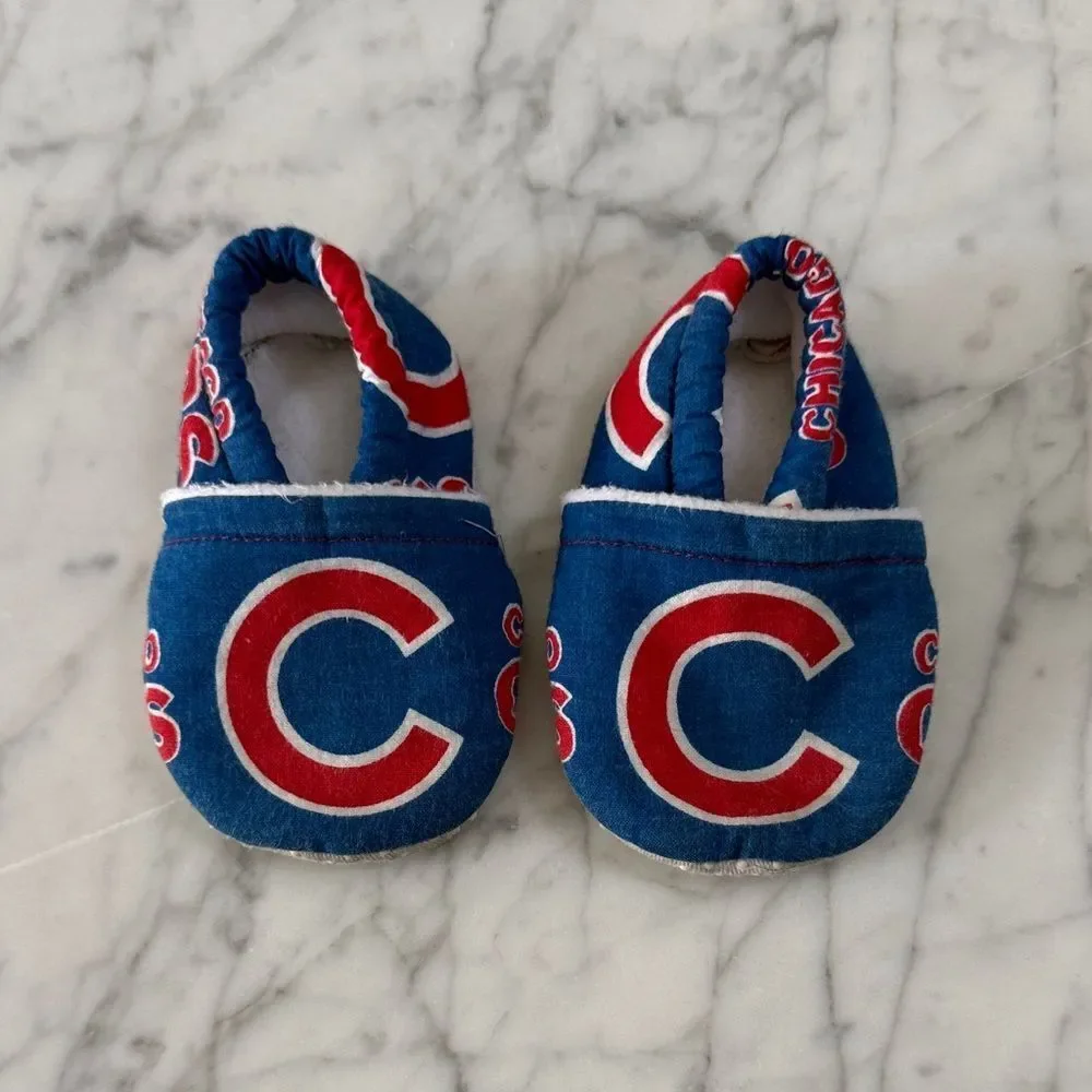 Chicago Cubs Non Skid Slippers 12-18 Mo
